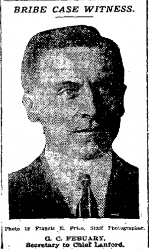 G. C. Febuary, Secretary to Chief Lanford.