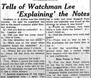 Tells of Watchman Lee 'Explaining' the Notes